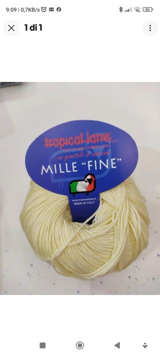 GR 650 cotone 100% Mille Fine giallo baby