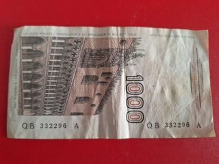 BILLETES ITALIANOS DE 500 Y 1.000 LIRAS