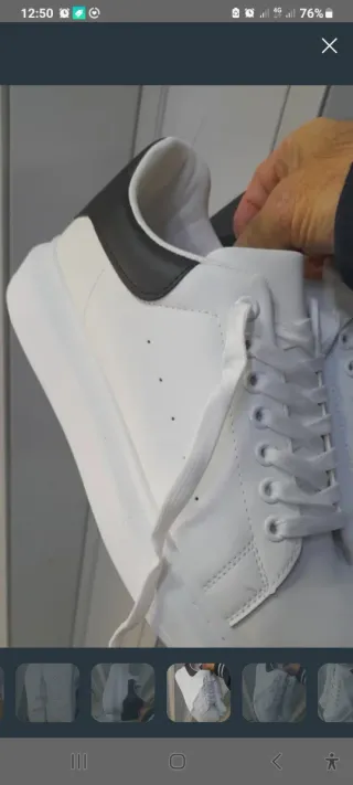 Sneakers Sportive pelle N43 in pelle color White e