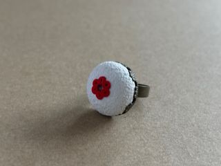 Anillo arcilla polimérica y Swarovski _2