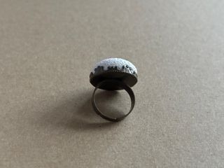 Anillo arcilla polimérica y Swarovski _2