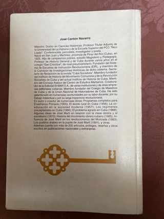 Historia de Cuba. José Cantón Navarro