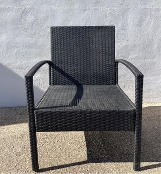 SILLÓN Y MESA RATÁN EXTERIOR