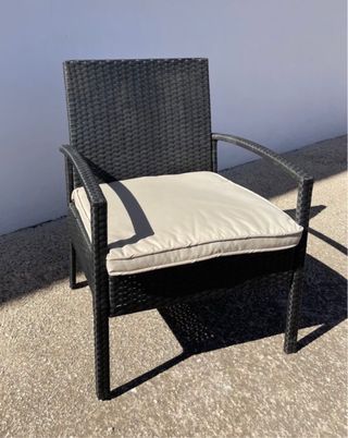 SILLÓN Y MESA RATÁN EXTERIOR