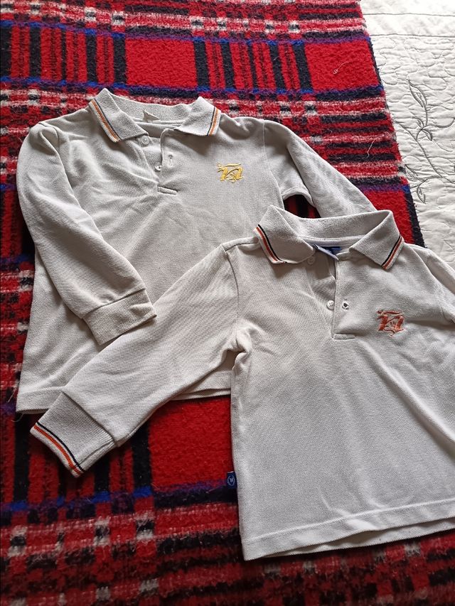 2 Polos manga larga Saldaña talla 2