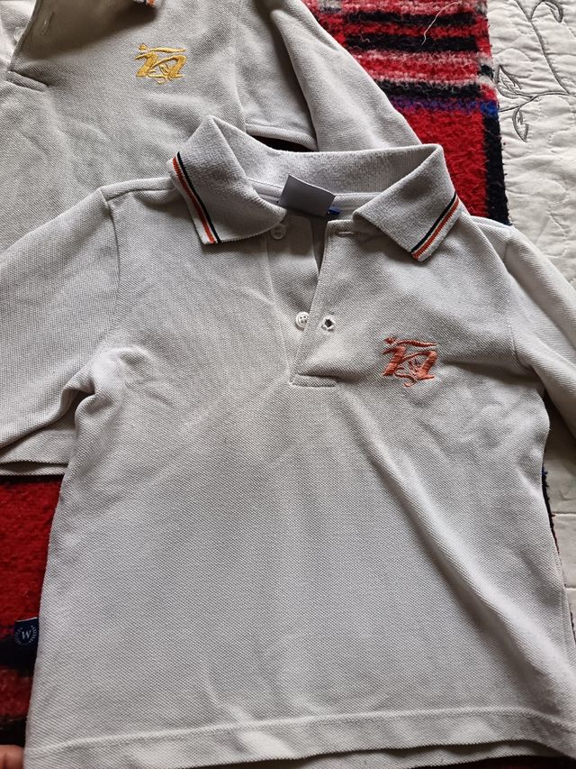 2 Polos manga larga Saldaña talla 2