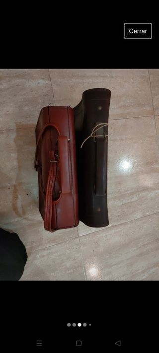 Maletas maletín vintage escolar de piel