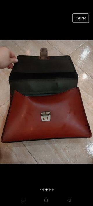 Maletas maletín vintage escolar de piel