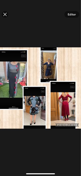 LOTE cuatro vestidos otoño invierno