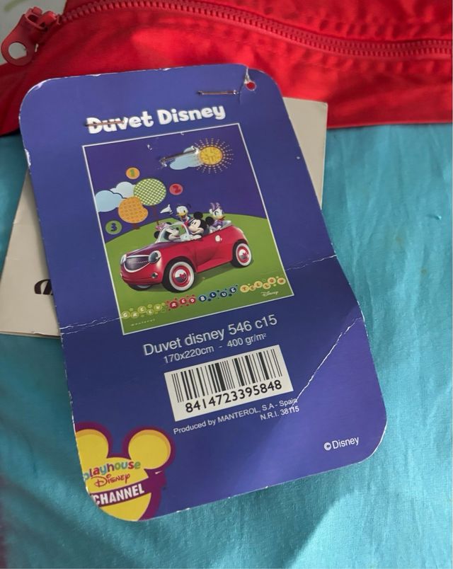 Edredon reversible mickey Mouse.