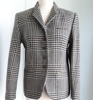 Blazer 100% Lana Estampado Pata de Gallo