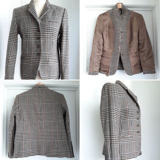 Blazer 100% Lana Estampado Pata de Gallo