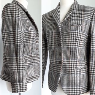 Blazer 100% Lana Estampado Pata de Gallo