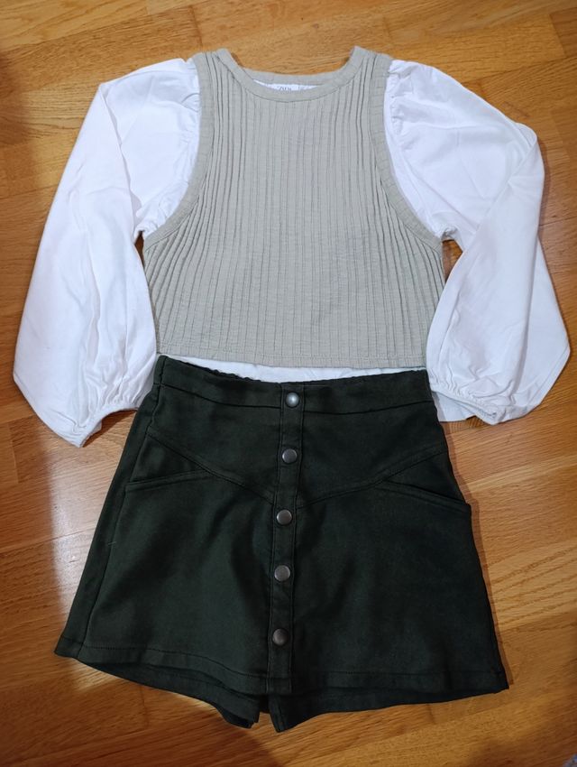 FALDA PANTALÓN NIÑA ZARA