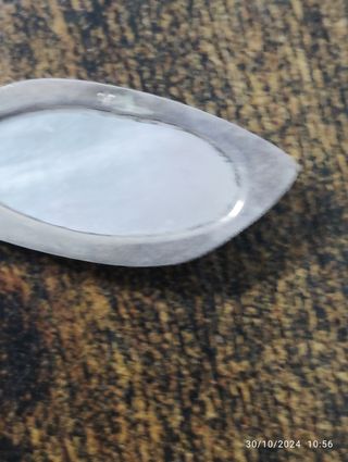 Pendientes plata y nácar