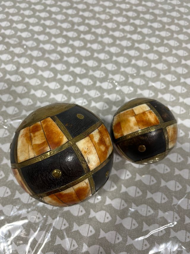 2 bolas adornos