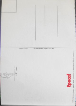 Cartolina Formato XXL Supplemento di Epoca '1980