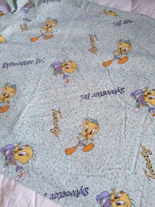 Lenzuola Caleffi letto singolo Titti e Silvestro