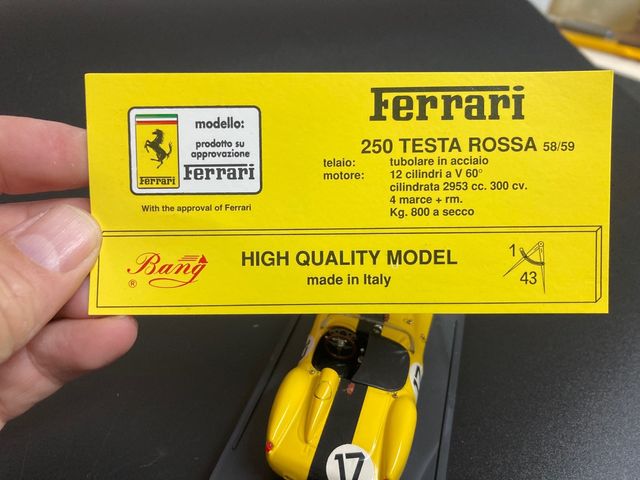 1/43 Ferrari 250TR Le Mans 1958