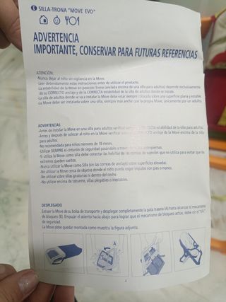 Trona de viaje MOVE EVO