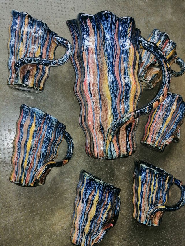 Juego jarras y vasos 