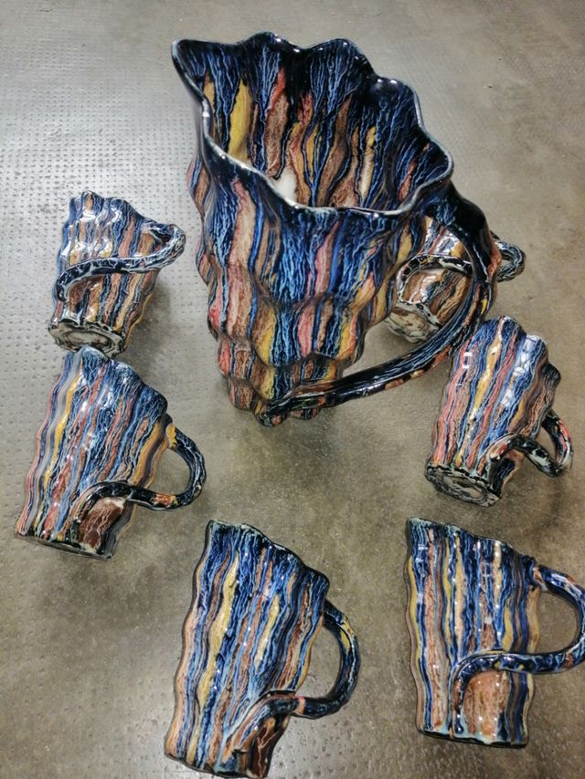 Juego jarras y vasos 