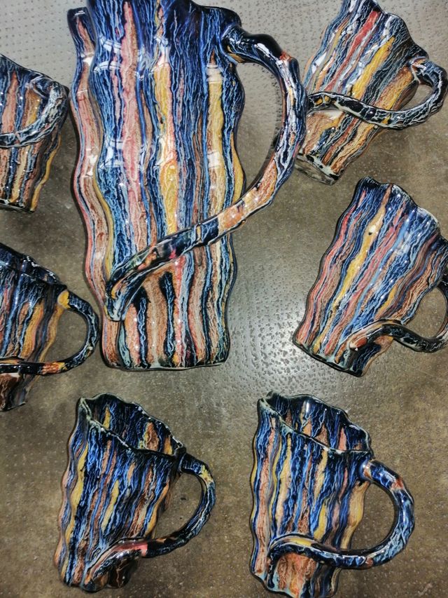 Juego jarras y vasos 