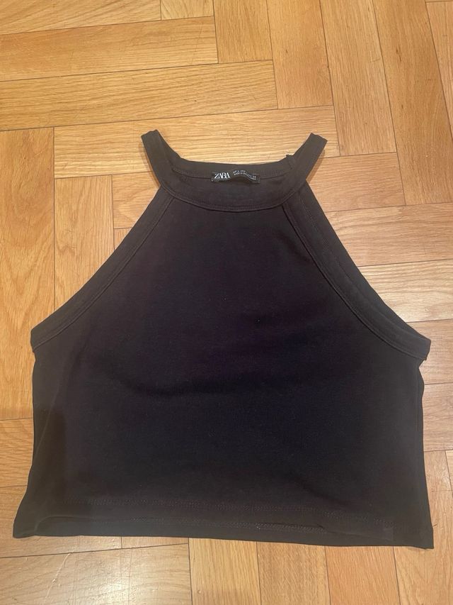 Top negro zara