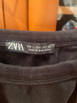 Top negro zara