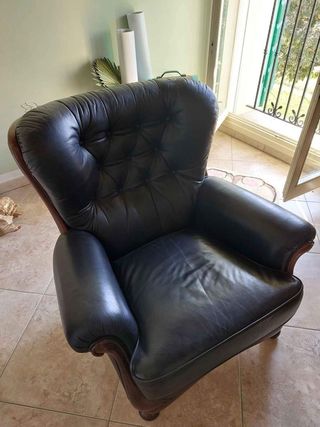 Poltrona in pelle