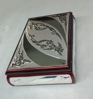 Cofanetto portagioielli Romar in radica e Argento