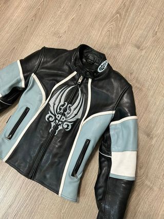 Chaqueta de Moto Helstons Vintage de Cuero