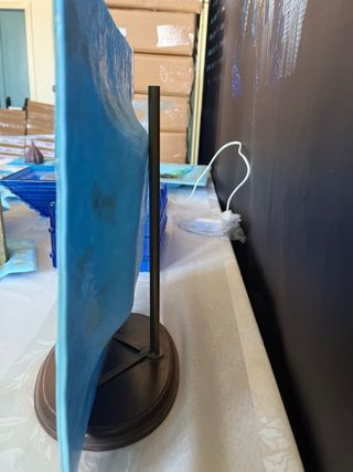 Piatto decorativo in vetro di murano