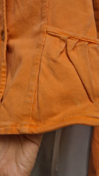 Blazer americana naranja elástica