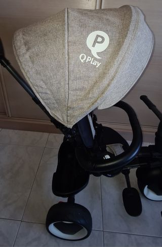 Triciclo evolutivo Qplay Rito Evo gris.