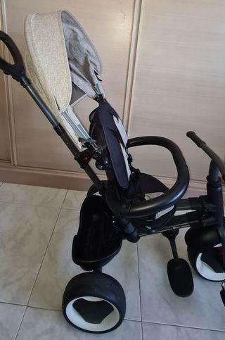 Triciclo evolutivo Qplay Rito Evo gris.