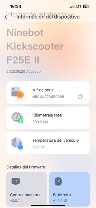 Patinete electrico Segway F25 E ||