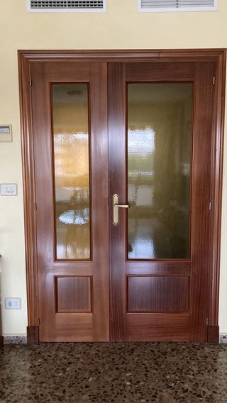 Puertas salon macizas