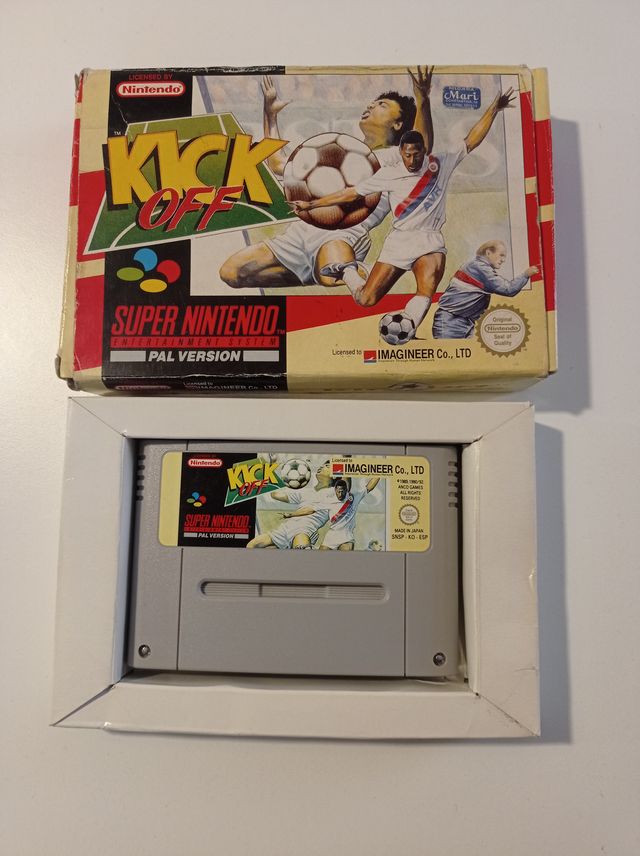 KICK OFF SUPER NINTENDO SNES PAL ESPAÑA ORIGINAL