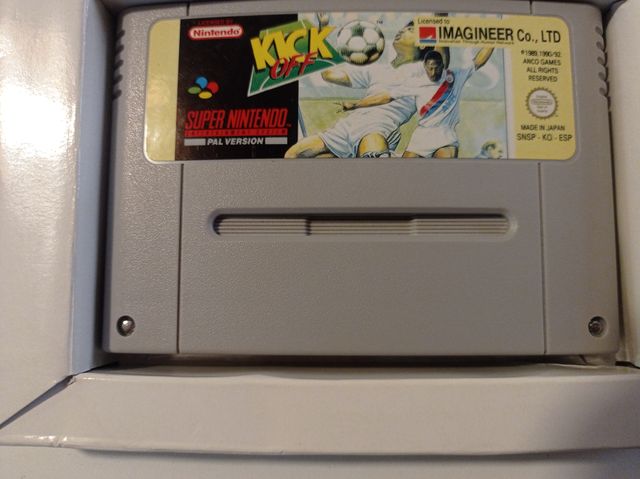 KICK OFF SUPER NINTENDO SNES PAL ESPAÑA ORIGINAL