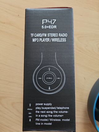 Auriculares wireless headphones