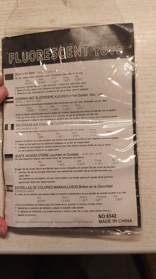 Decorazioni parete. Sticker fluorescenti.