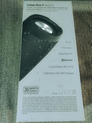 Altavoz bluetooth energy sistem urban box 5 +