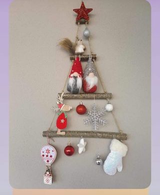 Albero di Natale da parete  rustico  Artigianale 