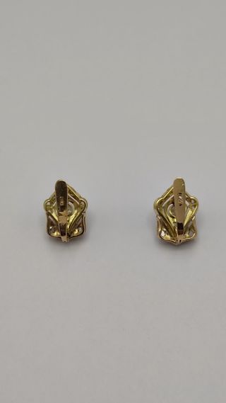 Pendientes de oro 18kt con brillantes.