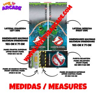 arcade modelo cazafantasmas