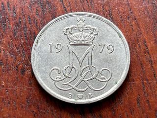 Moneda 10 ore dinamarca 1979.