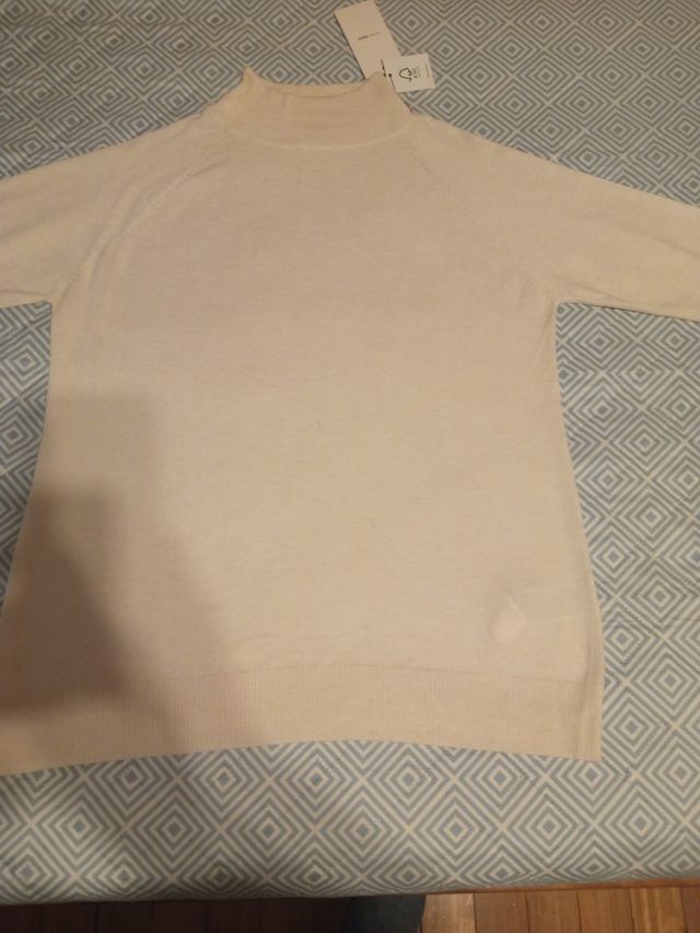 Jersey color crema mujer nuevo