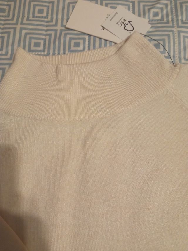 Jersey color crema mujer nuevo