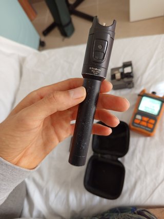 Medidor, cortadora y láser FTTH fibra óptica